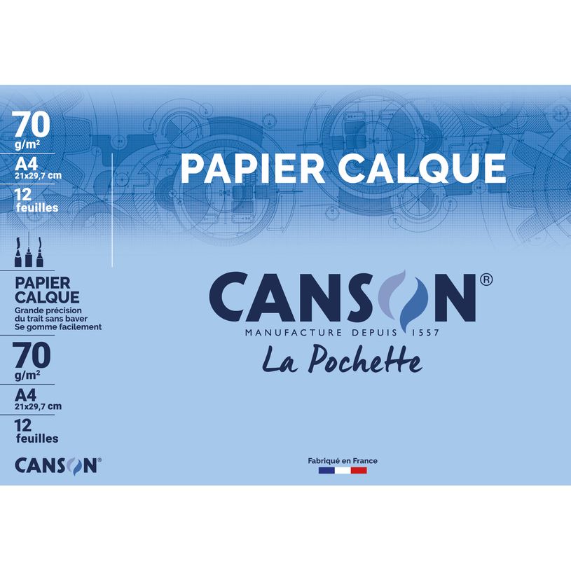 3148950065650-Canson - Pochette papier calque - 12 feuilles - A4 - 70 gr - édition artiste manga--0