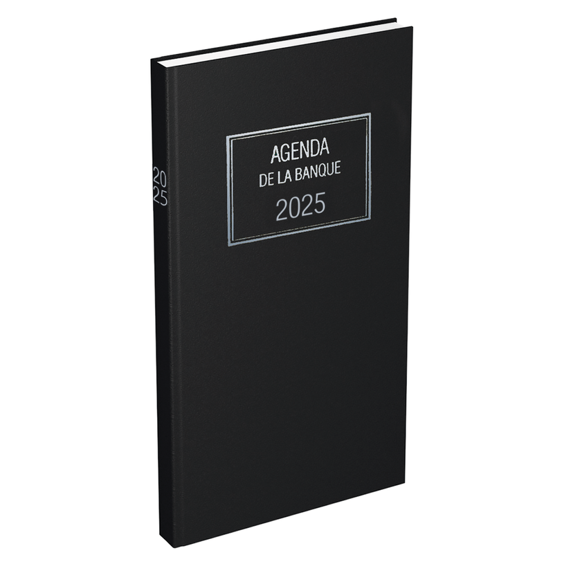 3147281105141-Lecas - Agenda Banquier Long - 1 jour sur 2 pages - 1er volume - 15 x 34 cm - noir-P_79370337_2-0
