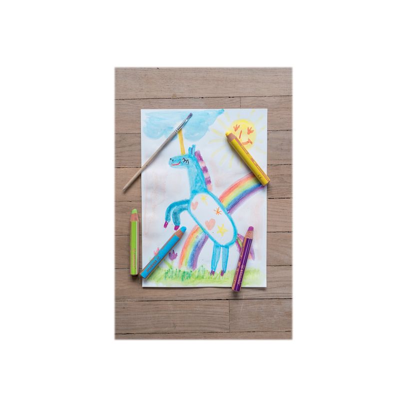 4006381115469-STABILO Woody 3 in 1 - Crayon de couleur pointe large - jaune-P_79374467_1-1
