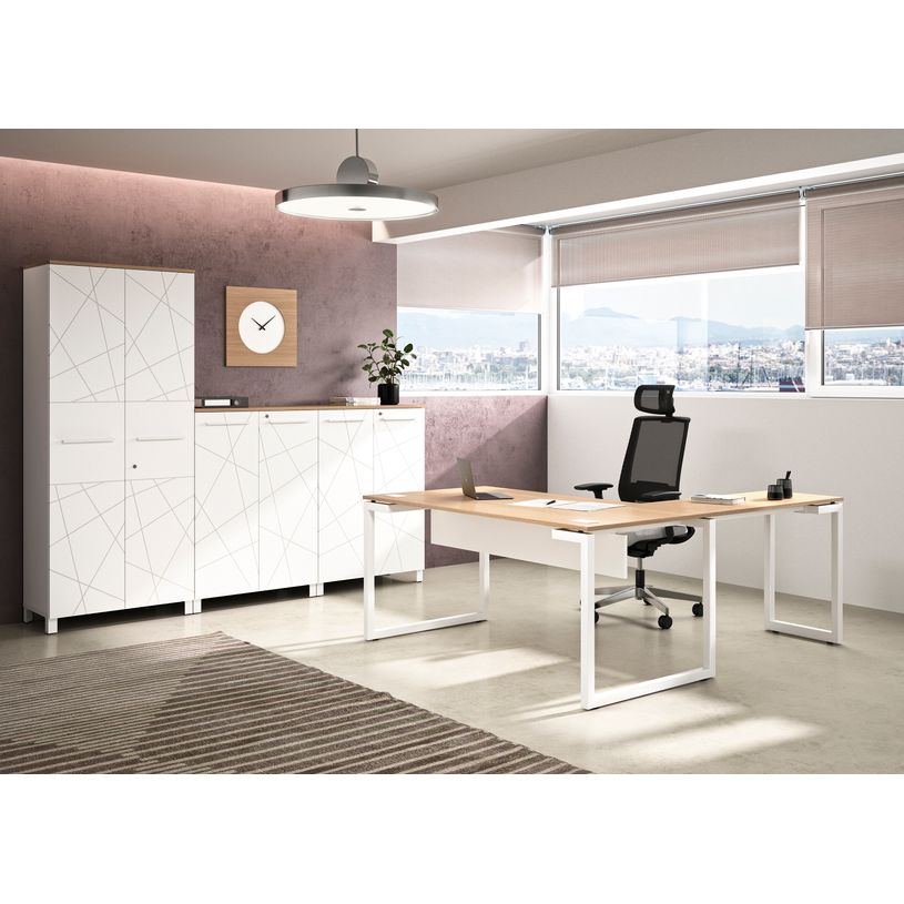 3483600202024-Voile de fond pour bureau SUNDAY - L140 cm - Blanc-P_79375115_2-1