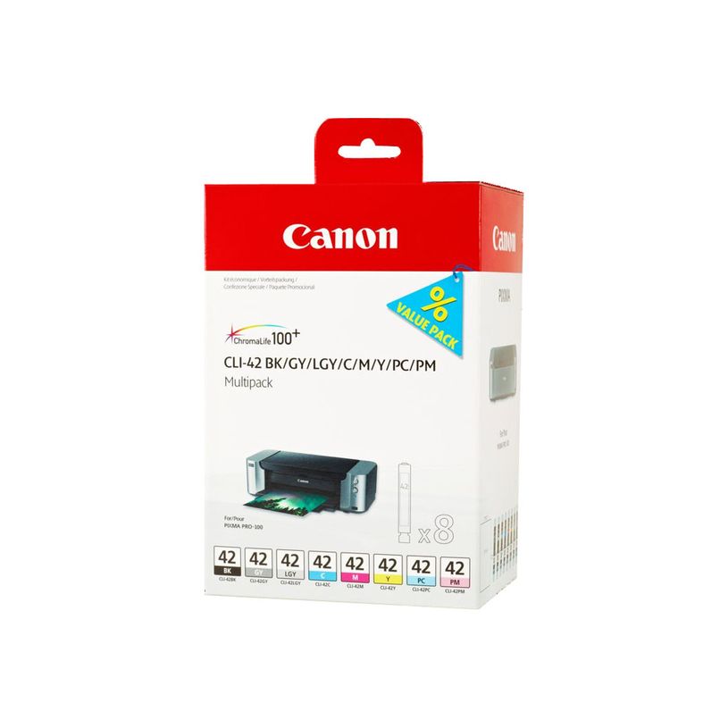 4960999974194-Canon CLI-42 - Pack de 8 - noir, gris, gris clair, cyan, photo cyan, magenta, photo magenta, jaune -P_79375445_3-2