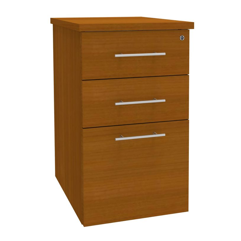 2012348121192-Caisson bout de bureau IDRA/DUAL - L43 x P60 cm - Imitation Merisier-P_79376841_1-0