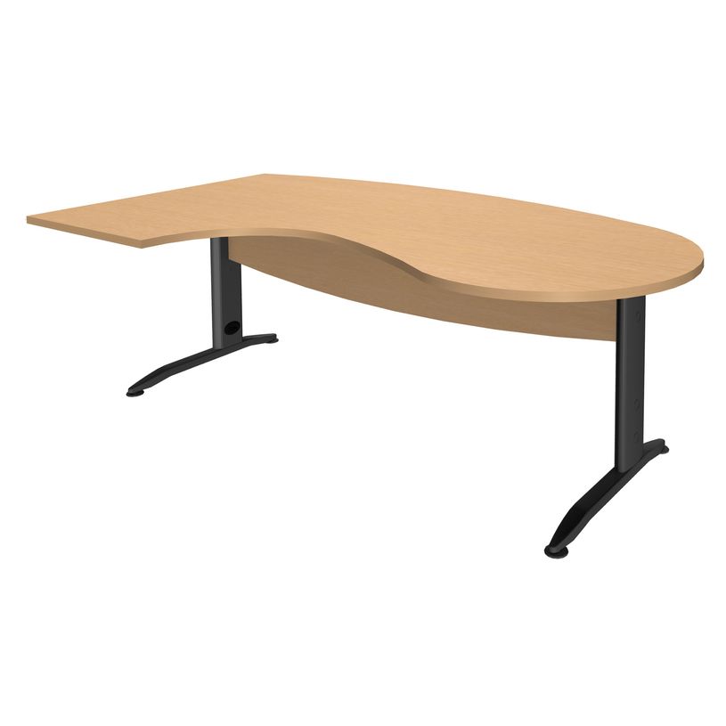 2012348121468-Bureau compact manager retour à gauche IDRA - 200 cm - Pied anthracite - Hêtre (Pieds de renfort obligato-P_79376868_1-0