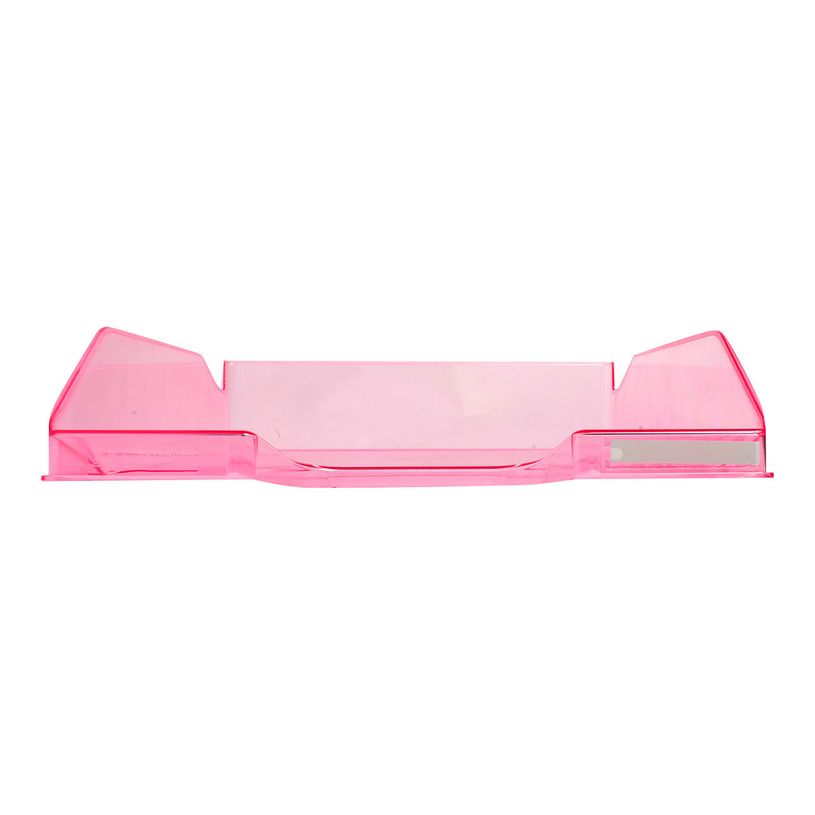 9002493019904-Exacompta COMBO Glossy - Corbeille à courrier framboise tranlucide-P_79382831_1-0