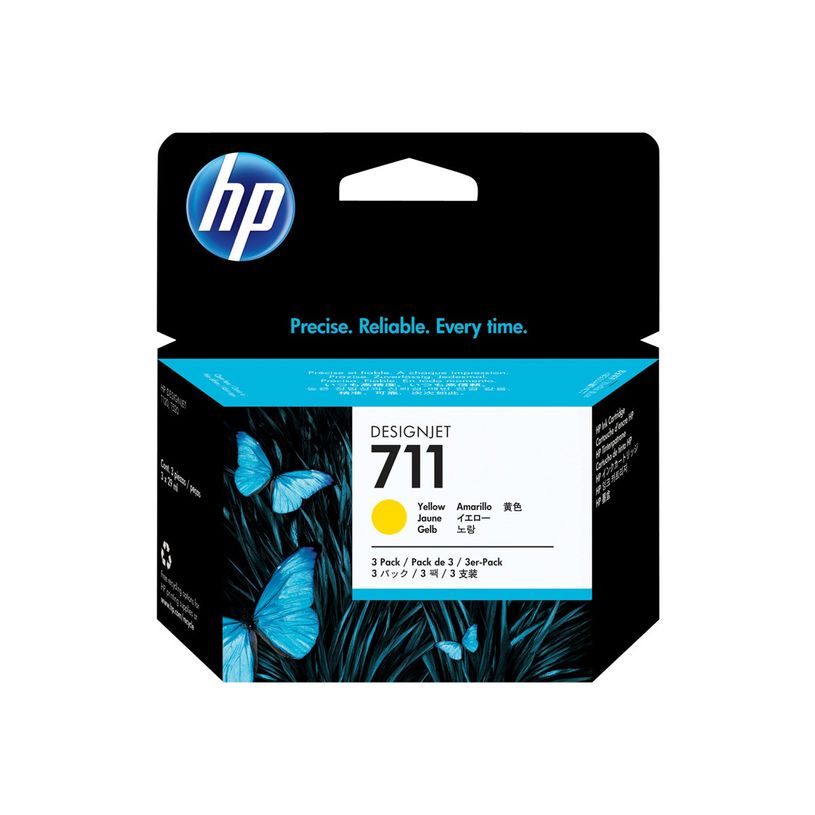 886112841195-HP 711 - Pack de 3 - jaune - cartouche d'encre originale (CZ136A)-P_79391297_10-6