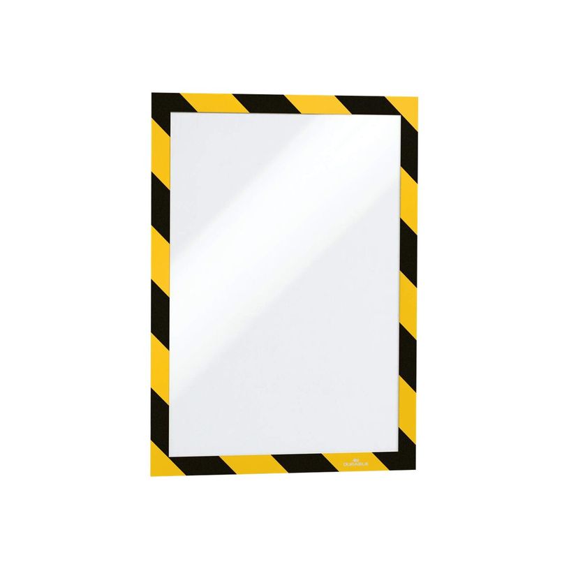 4005546406541-Durable Duraframe Security - 2 Cadres d'affichage bicolore - A4 - jaune/noir (encadrement m-P_79395364_1-0