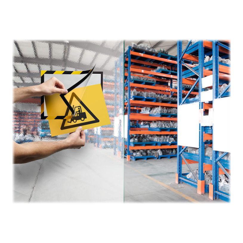 4005546406541-Durable Duraframe Security - 2 Cadres d'affichage bicolore - A4 - jaune/noir (encadrement m-P_79395364_5-4