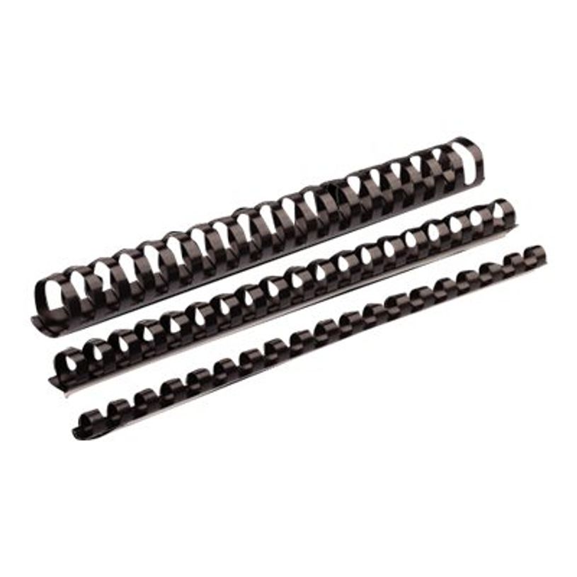0400794005173-Fellowes - 50 anneaux de reliure en plastique - 25 mm - jusqu'à 200 feuilles - noir-P_79400517_1-0