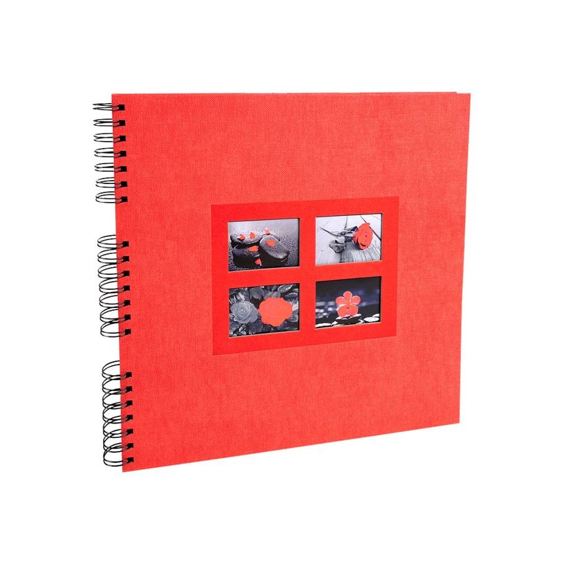 3130630168454-Exacompta Passion - Album photo à spirale 32 x 32 cm - rouge-P_79400524_2-1