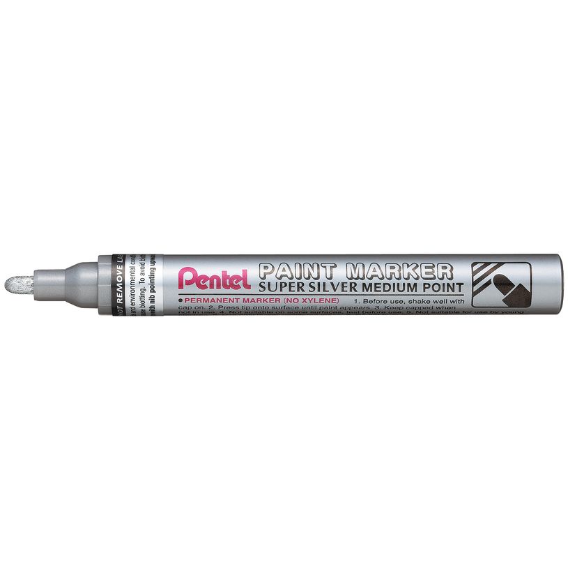 0884851016850-Pentel Paint Super - Marqueur permanent - pointe moyenne - argent-P_79402853_1-0