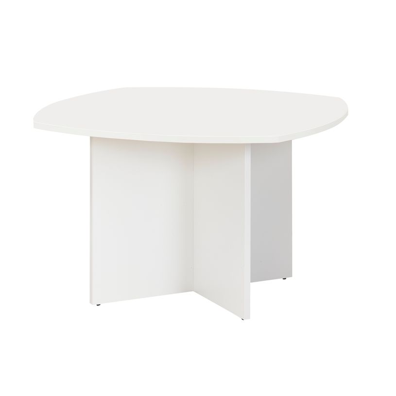 3483600495761-Table rectangulaire avec côtés arrondis SUNDAY - Blanc-P_79408153_1-0