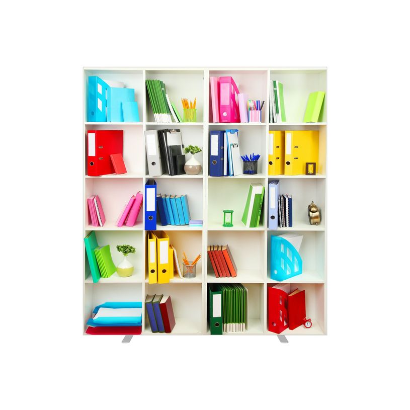 3660141945201-Cloison de séparation EASYSCREEN - L160 x H174 cm - bibliothèque-P_79409469_1-0