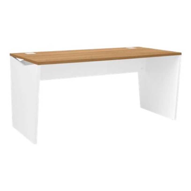 3483600722195-Bureau YES ! - 160 cm - Pieds panneaux fixes - Merisier-P_79409765_1-0