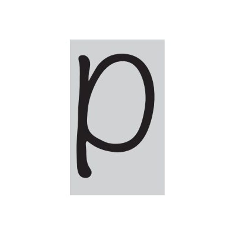 8711234003690-Pickup Déco Lynn - Étiquette autocollante 120 mm - Lettre P - noir-P_79413386_1-0