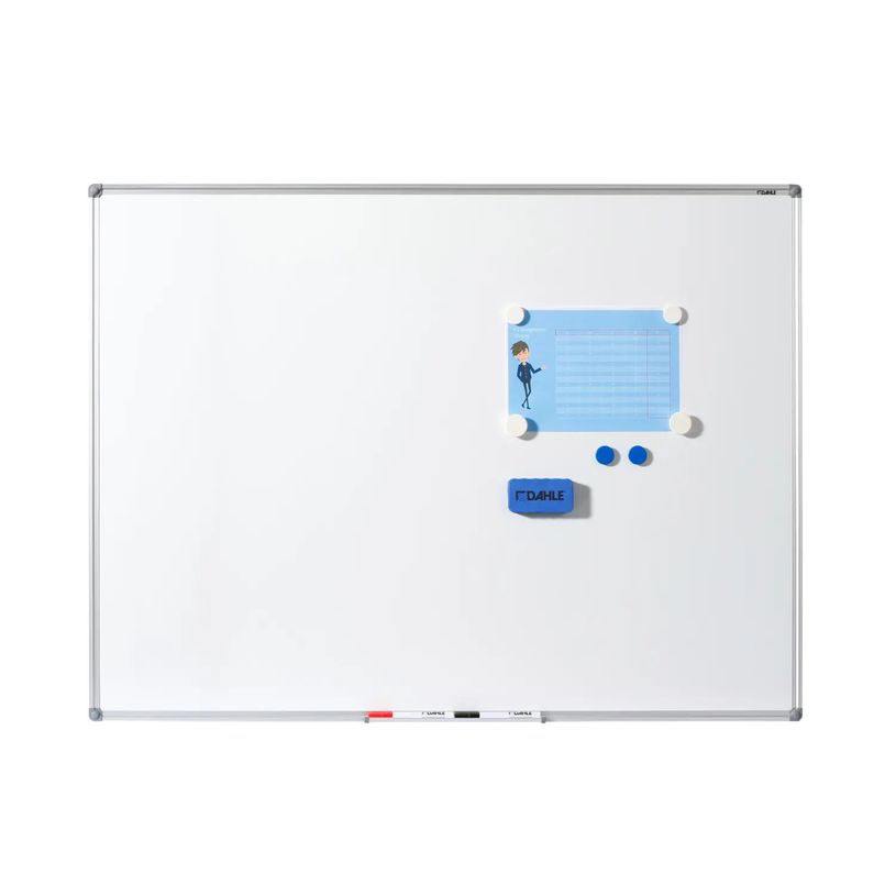 4007885258034-DAHLE - Tableau blanc laqué 100 x 200 cm - magnétique - cadre alu renforcé-P_79415086_2-1