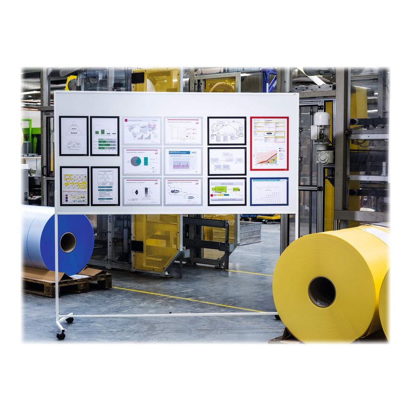 4005546405704-Durable Duraframe Magnetic - 5 Cadres d'affichage magnétiques - A4 - argent - pour surface-P_79415378_8-7
