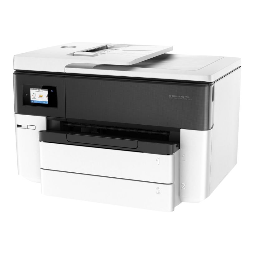 0889894812667-HP Officejet Pro 7740 Wide Format All-in-One - Imprimante multifonctions - couleur - jet d'encre - A3/Ledger (297 x 432 mm) (original) - A3 (support) - jusqu'à 18 ppm (copie) - jusqu'à 22 ppm (impression) - 250 feuilles - 33-P_79415419_12-9