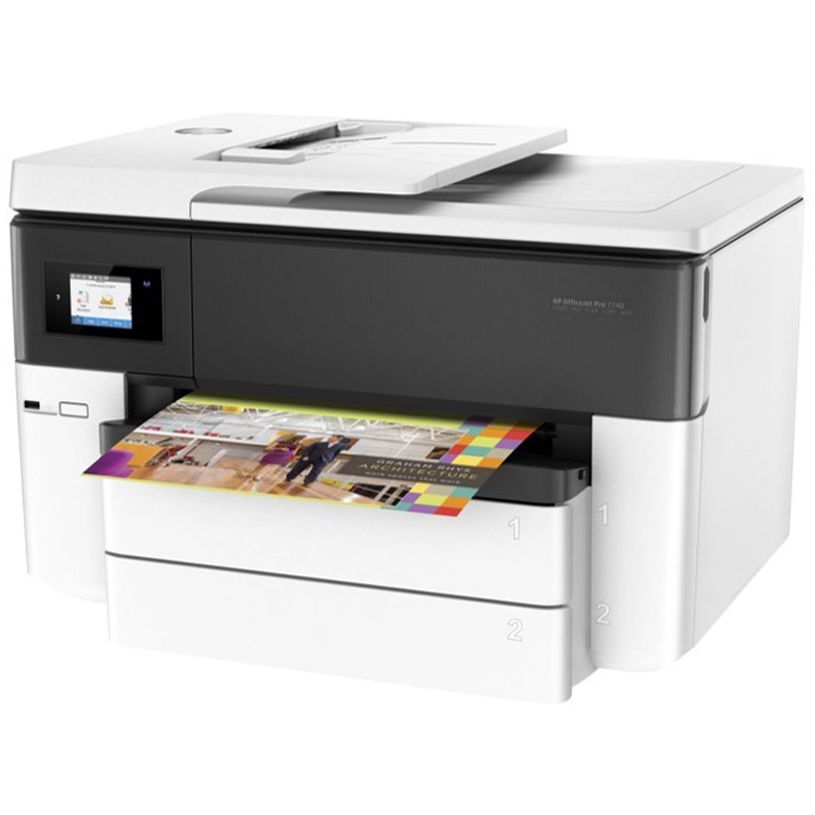 0889894812667-HP Officejet Pro 7740 Wide Format All-in-One - Imprimante multifonctions - couleur - jet d'encre - A3/Ledger (297 x 432 mm) (original) - A3 (support) - jusqu'à 18 ppm (copie) - jusqu'à 22 ppm (impression) - 250 feuilles - 33.-P_79415419_5-1