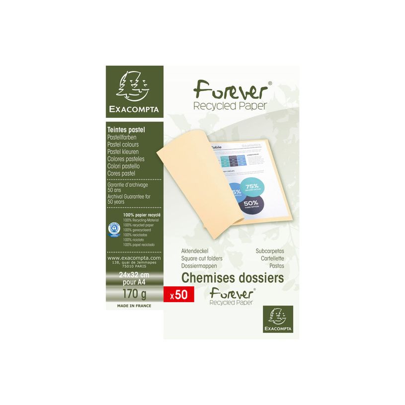3130634202062-Exacompta Forever 180 - 50 Chemises - 170 gr - pour 200 feuilles - bleu clair-P_79417646_1-0