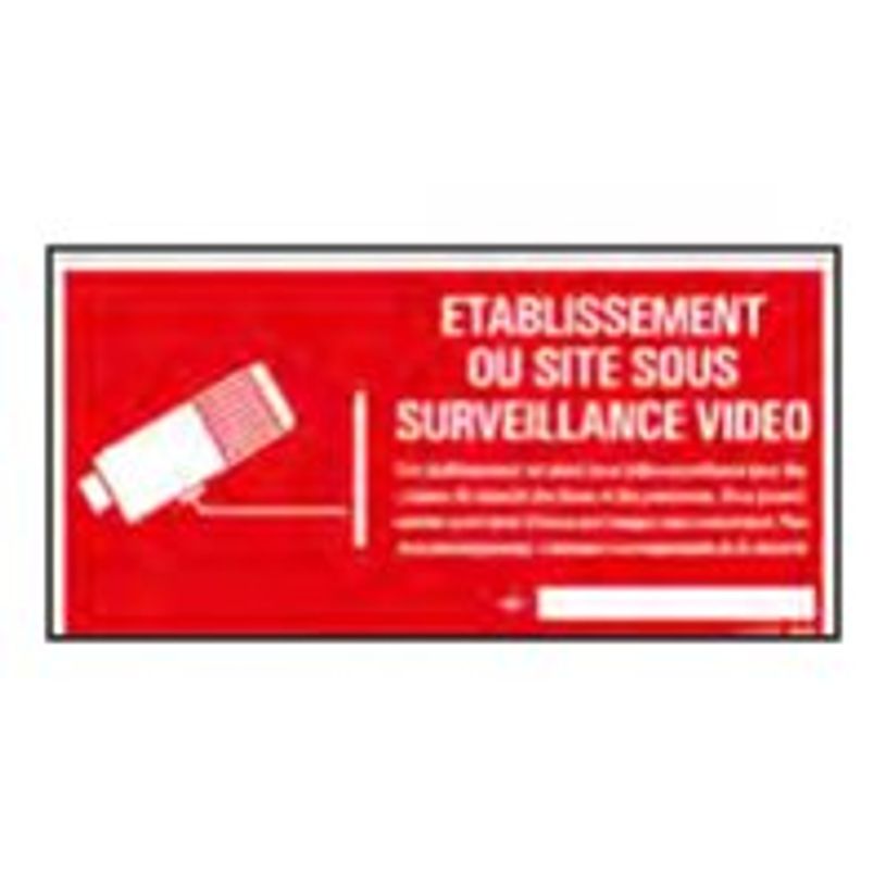 8711234129864-Pickup - Panneau de signalisation - 300 x 150 mm - Site sous vidéosurveillance-P_79417813_1-0