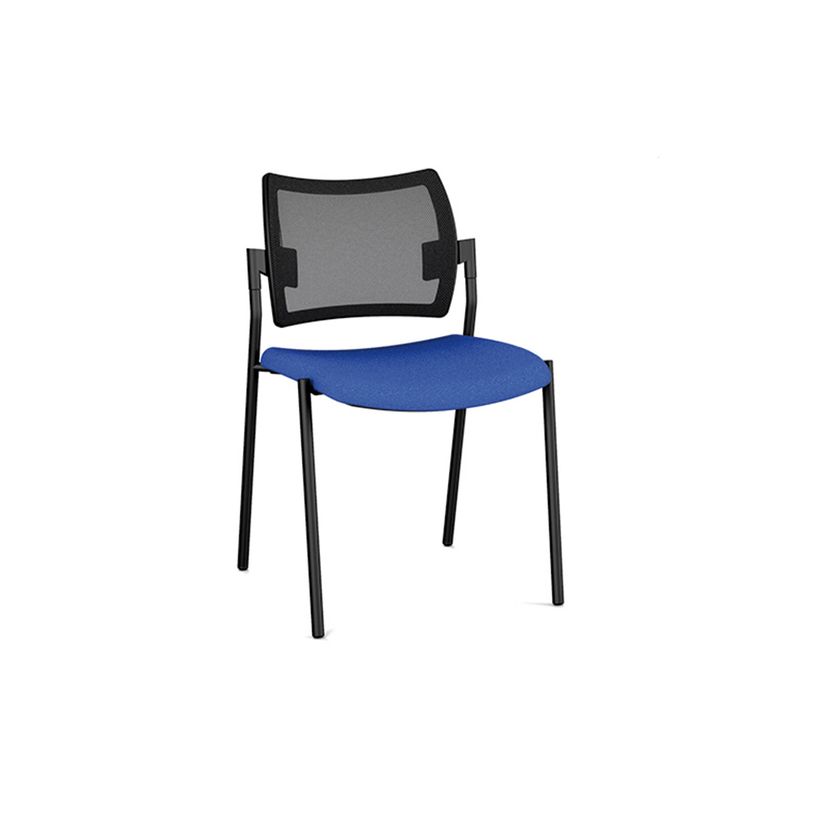 3660916030750-Chaise FRESH - dossier resille noir et assise bleue-P_79419734_1-0