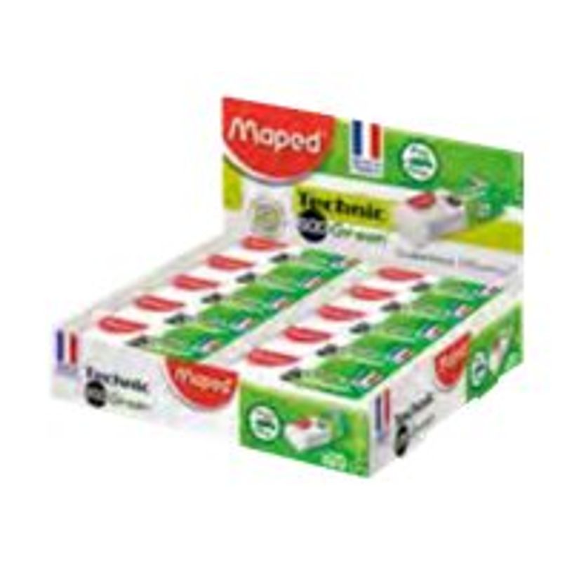 2012349515914-Maped - Pack de 20 gommes fourreau Technic 600 Green-P_79422115_1-0