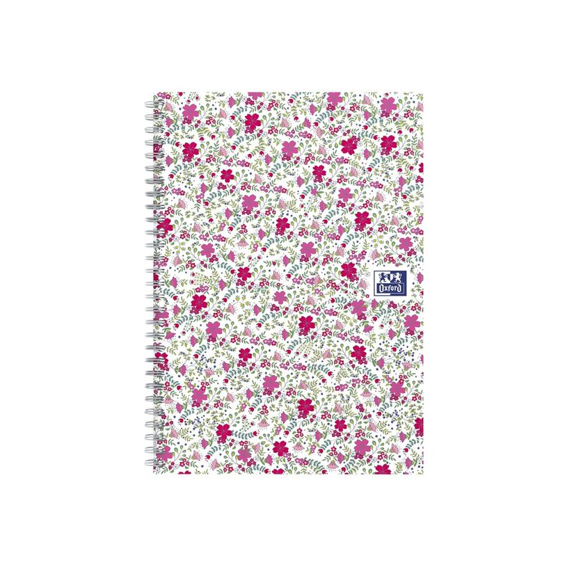 3020120113449-Oxford Floral - Carnet de notes à spirale - B5 - 120 pages - ligné-P_79424844_3-1