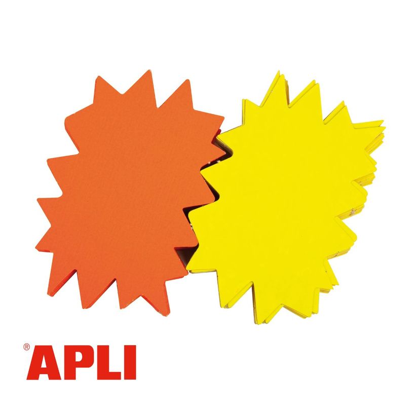 3270241004021-Apli Agipa - 25 éclatés fluo - jaune/orange - 24 x 32 cm--0