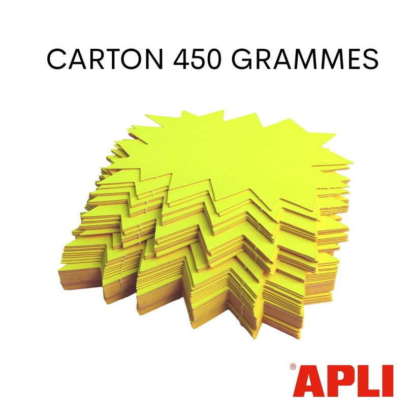 3270241004021-Apli Agipa - 25 éclatés fluo - jaune/orange - 24 x 32 cm--3