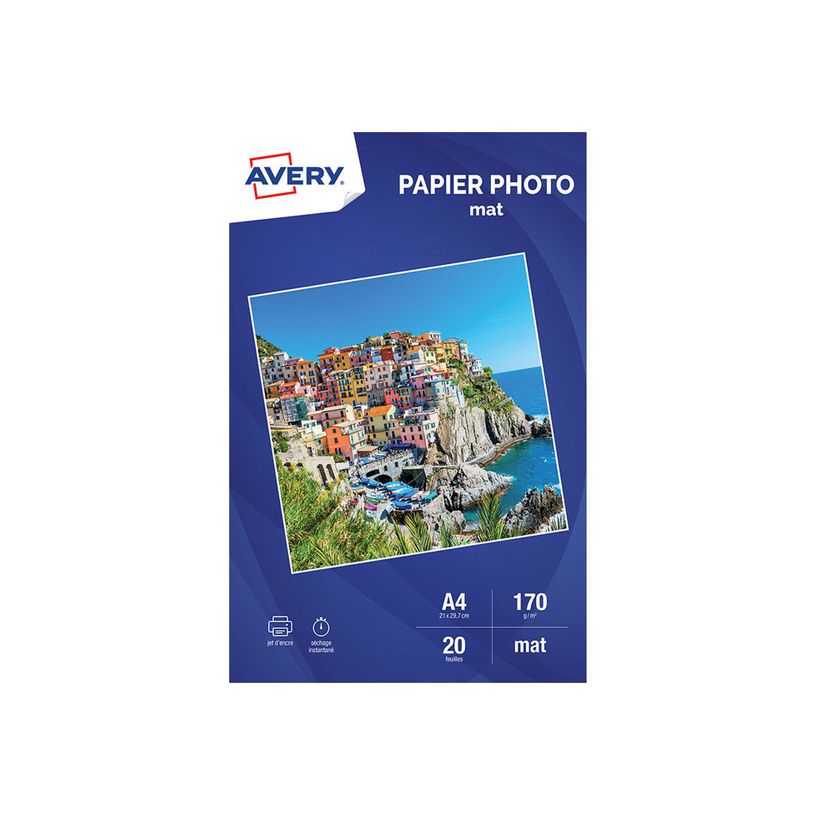 5014702033872-Avery - Papier Photo mat - A4 - 170 g/m² - impression jet d'encre - 20 feuilles-P_79425528_1-0