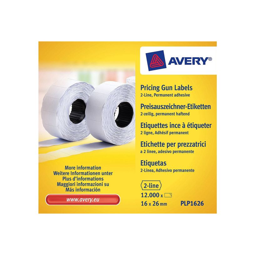 5014702023347-Avery - 10 rouleaux de 1200 étiquettes pour étiqueteuse 2 lignes - 16 x 26 mm - Blanc-P_79425546_1-1