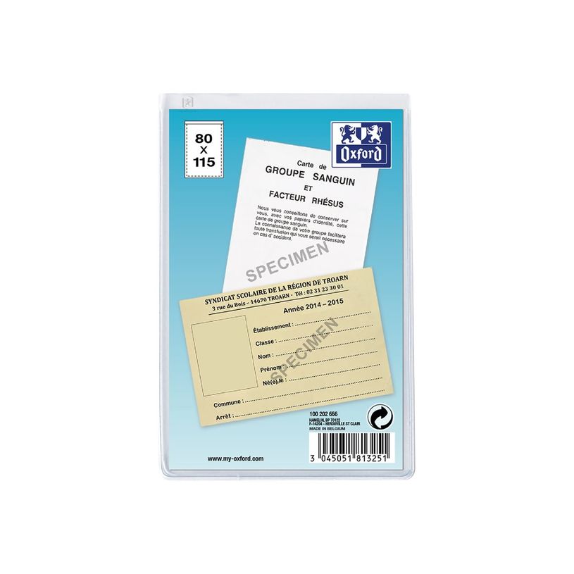 3045051813251-Etui simple Oxford - 8x11,5cm - PVC 20/100e - incolore-P_79425838_1-0