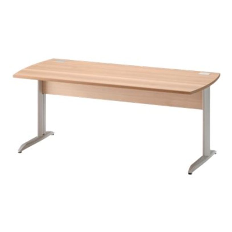 3483600784506-Bureau JAZZ+ - 140 cm - Pieds métal - Hêtre-P_79426250_1-0