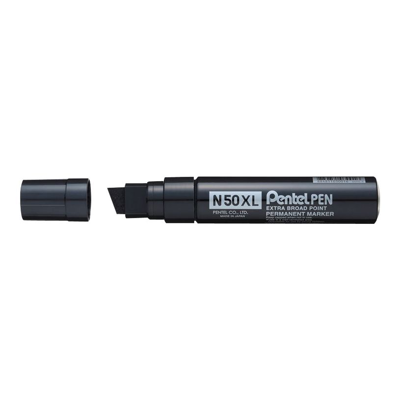 0884851030016-Pentel PEN N50 XL - Marqueur permanent - pointe biseau large - noir-P_79430040_1-0