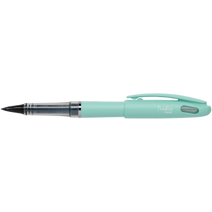 3474371970021-Pentel Tradio Pastel - Feutre plume - corps vert-P_79430056_1-0
