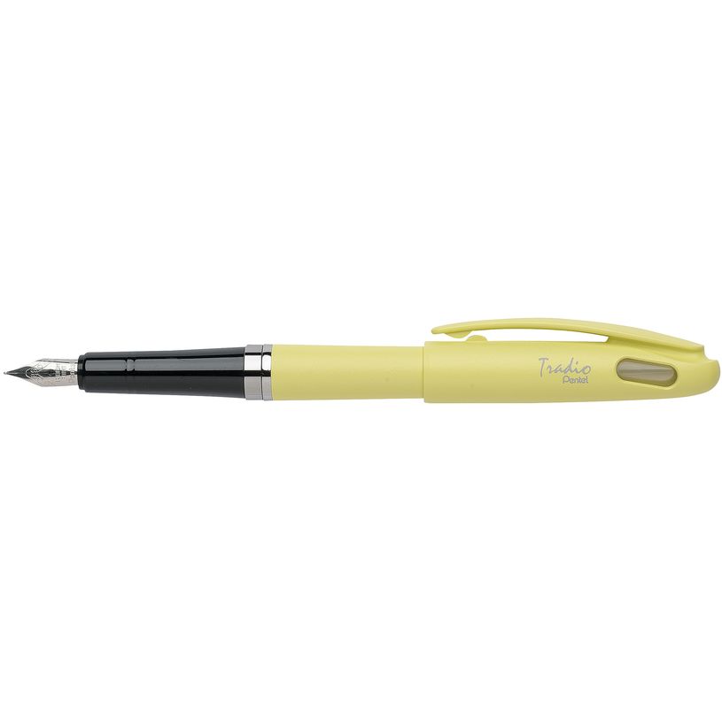 3474371970106-Pentel Tradio Pastel - Stylo plume - corps jaune-P_79430064_1-0