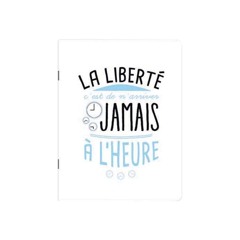 3700572716176-Kiub Typography - Carnet de notes A5 - 60 pages - La liberté c'est de n'arriver jamais à -P_79431386_1-0