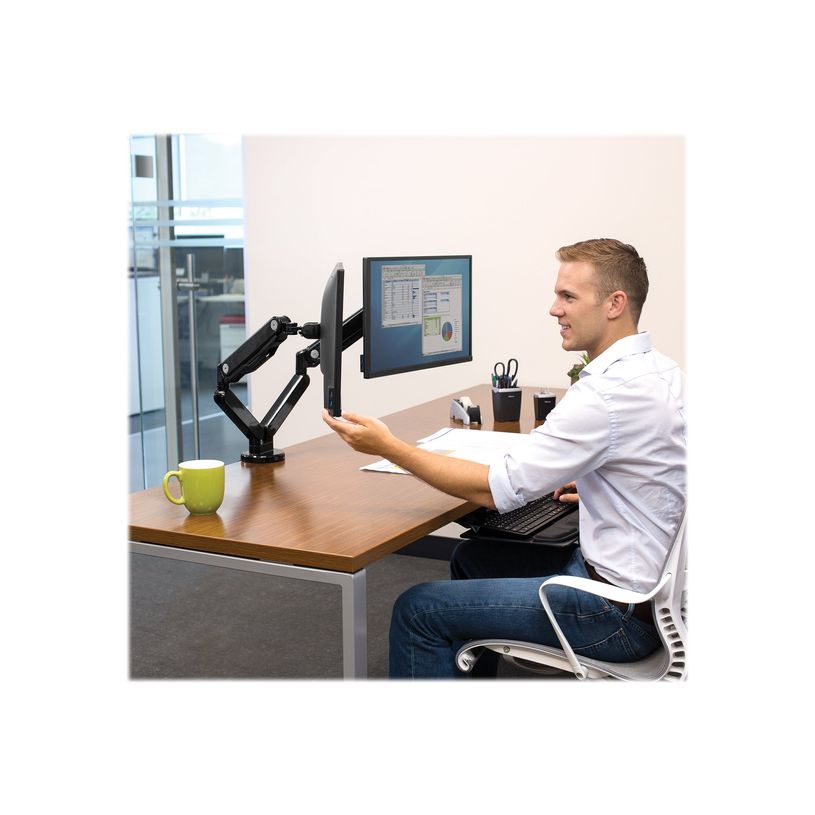 0043859716968-Fellowes Platinum series - Bras porte écran double jusqu'à 27'' par bras - facilement réglable -P_79431492_6-5