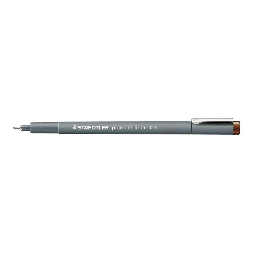 4007817036556-STAEDTLER pigment liner - Feutre fin - 0.3 mm - marron-P_79431801_1-0