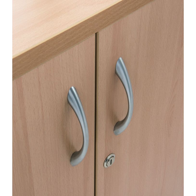 3253310161719-Armoire mi-haute IDRA/DUAL -  L80 x H102 x P47 - 2 portes - 2 tablettes métal DS - Corps anthracite --P_79432185_2-1