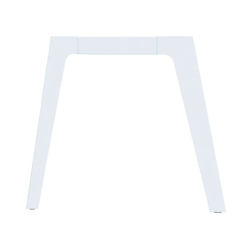 3253310157750-Bureau simple STEELY - L180 cm - Pieds blanc - plateau imitation Chêne clair-P_79432447_2-1