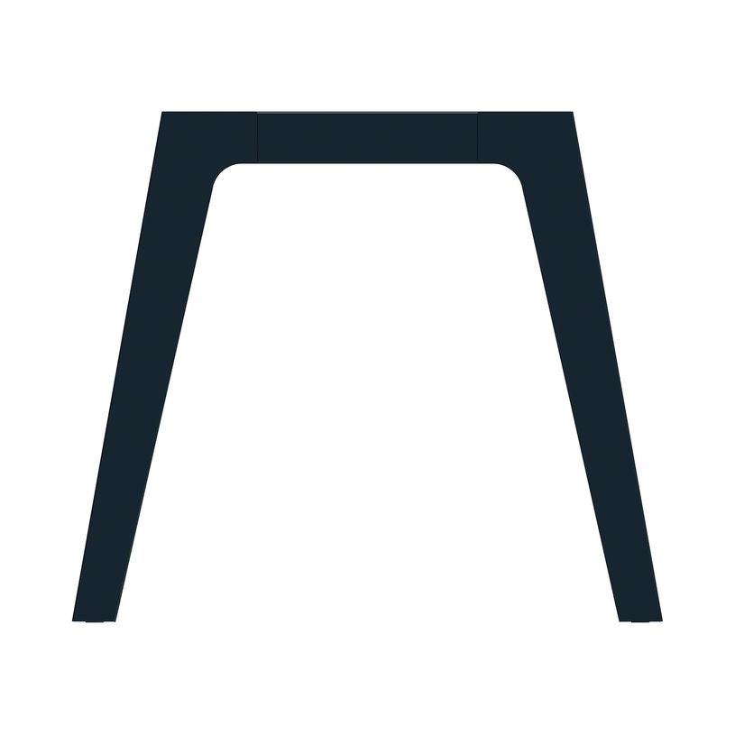 3253310161955-Bureau simple STEELY - L120 cm - Pieds carbone - plateau imitation Chêne clair-P_79432476_2-1