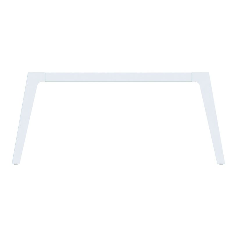 3253310162693-Bureau double STEELY - L140 cm - Double face Depart - Pieds blanc - plateau imitation Erabl-P_79432550_2-1