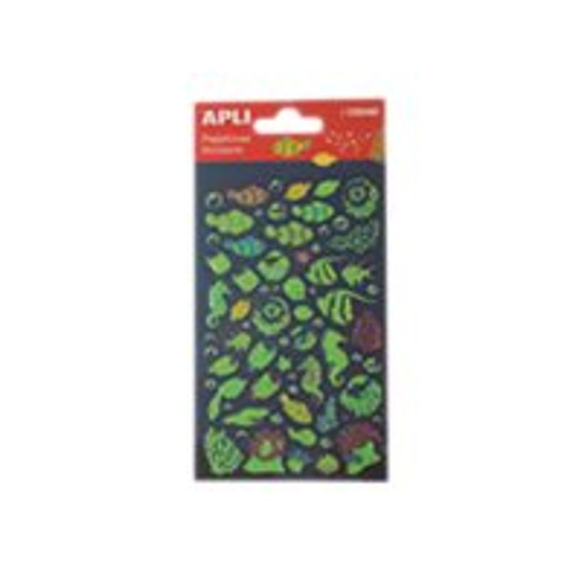8410782150480-Apli - 1 feuille gommettes poissons fluo-P_79433064_1-0