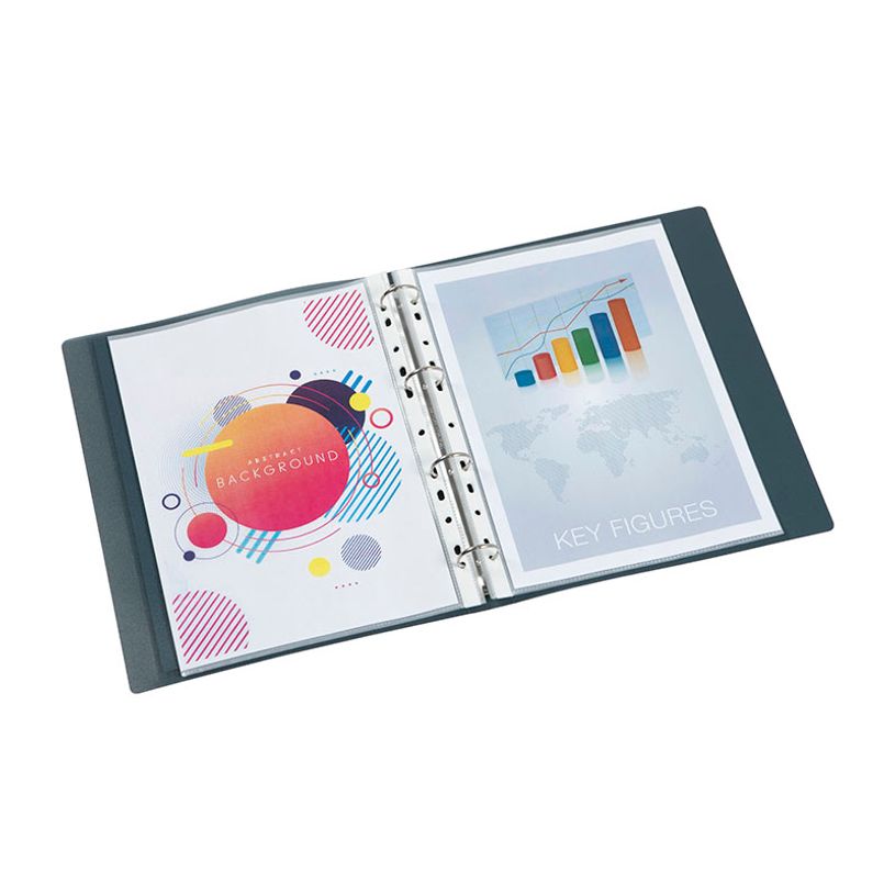 3135250996685-Viquel Propyglass - Classeur à anneaux personnalisable - Dos 35 mm - A4 - noir--2