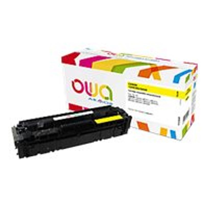 3112539740894-Cartouche laser compatible Canon 045H - jaune - Owa K18166OW-P_79437604_1-0
