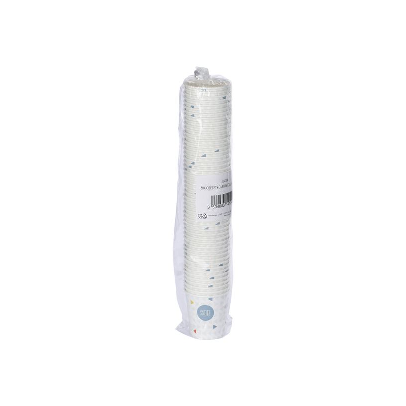 3504083141041-CGMP - 50 Gobelets en carton 12 cl - Taille 4.5 cm - hauteur 6.2 cm-P_79438336_2-1