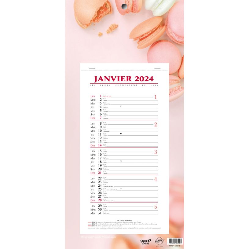 3371010395903-Quo Vadis Macarons - Calendrier bloc mensuel - 16 x 33,5 cm-P_79438491_1-0
