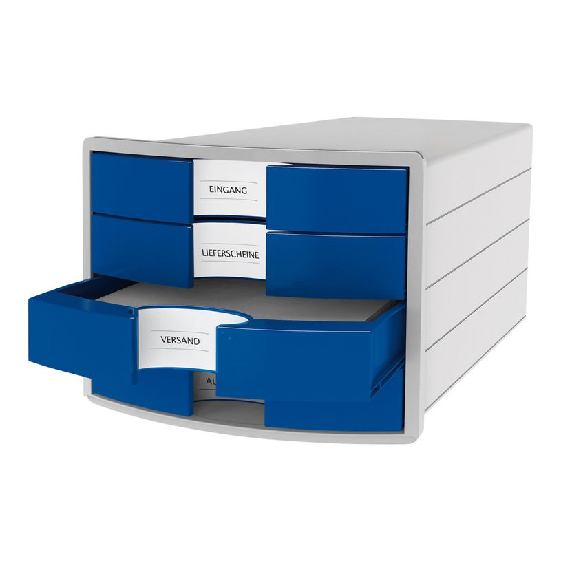 4012473101722-HAN Impuls - Module de classement 4 tiroirs - gris/bleu-P_79438621_1-0