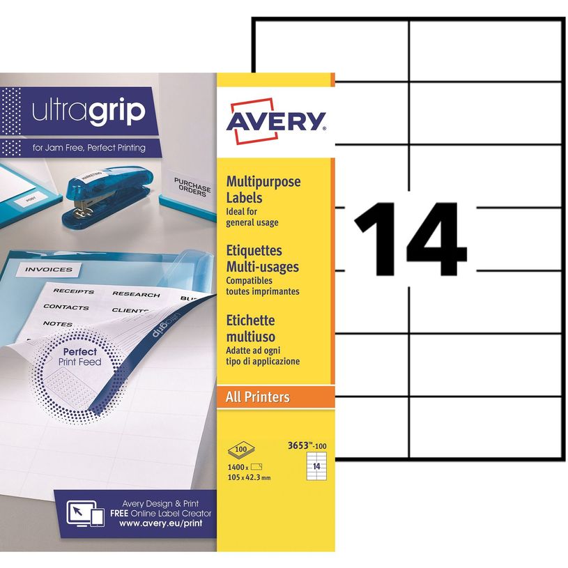 5014702002489-Avery - 1400 Étiquettes multi-usages blanches - 105 x 42,3 mm - réf 3653-100-P_79439727_1-0
